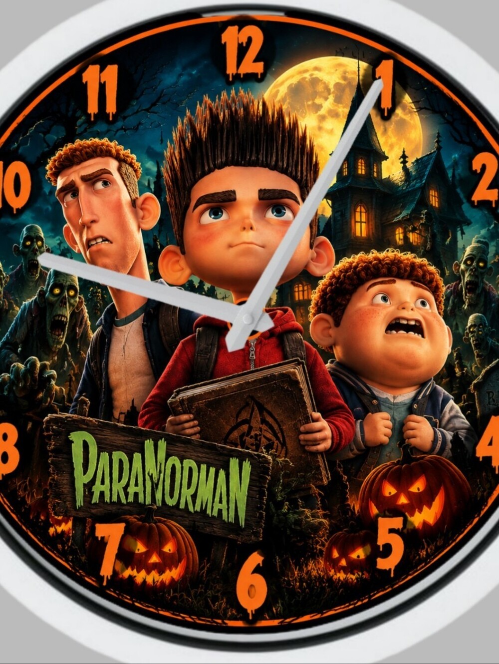 Paranorman Halloween Christmas Thanksgiving Ready Clock